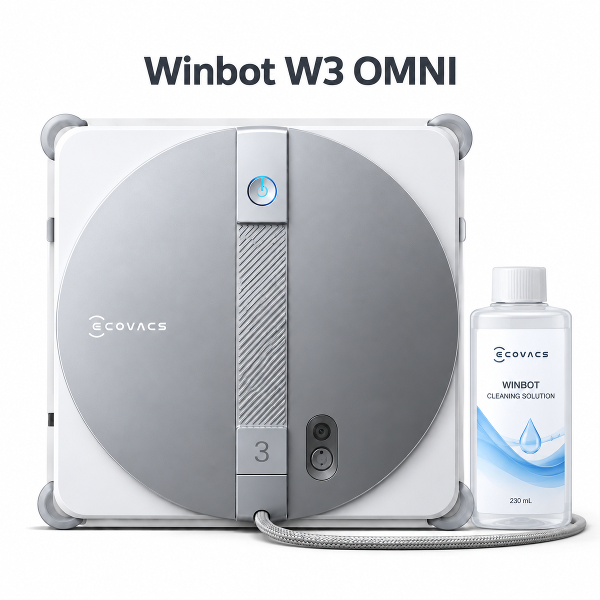 Ecovacs Winbot W3 Omni Fensterputzroboter – Ecovacs Automatische Fensterreinigung für Glas & Fenster