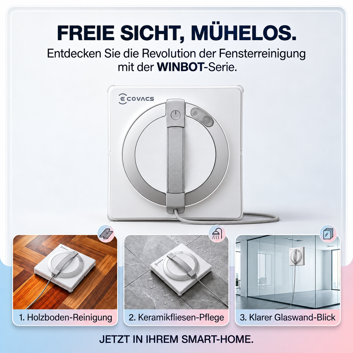 Ecovacs Winbot W2 Pro Omni Fensterputzroboter – Ecovacs Automatische Fensterreinigung