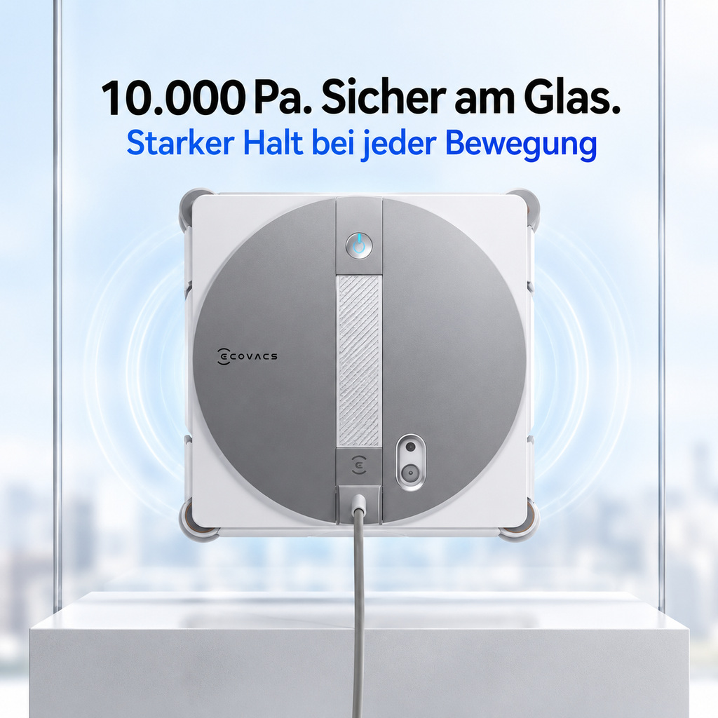 Ecovacs Winbot W3 Omni Fensterputzroboter – Ecovacs Automatische Fensterreinigung für Glas & Fenster