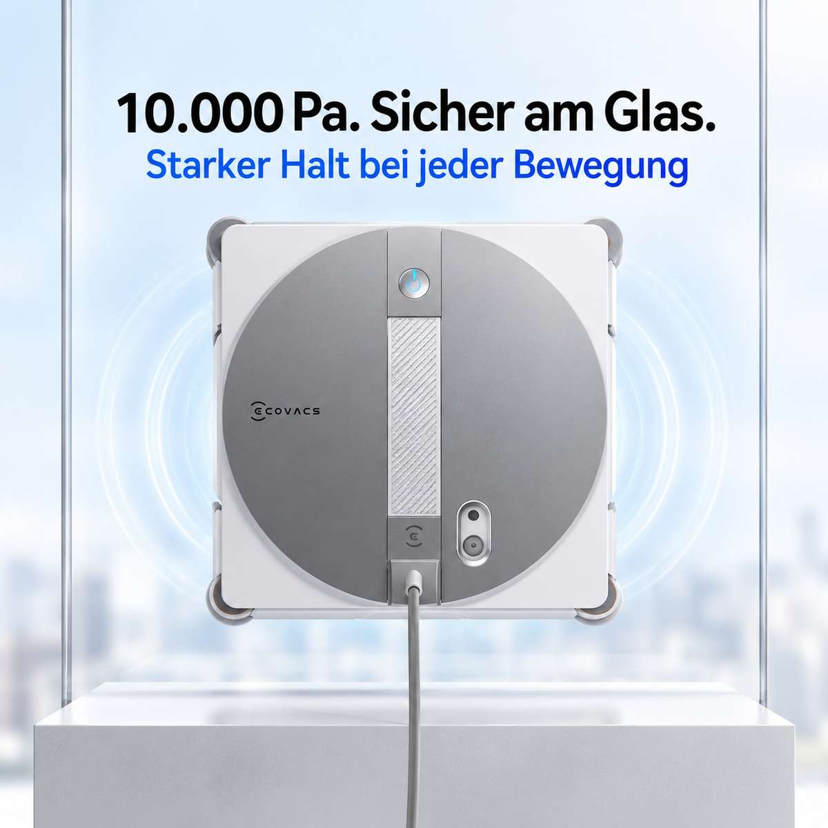 Ecovacs Winbot W3 Omni Fensterputzroboter – Ecovacs Automatische Fensterreinigung für Glas & Fenster