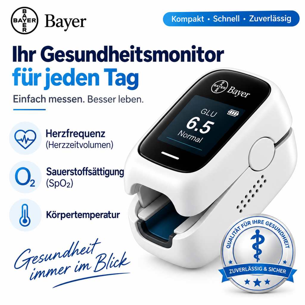 Bayer 12-in-1 Nicht-invasives Gesundheitsmessgerät für den Finger
