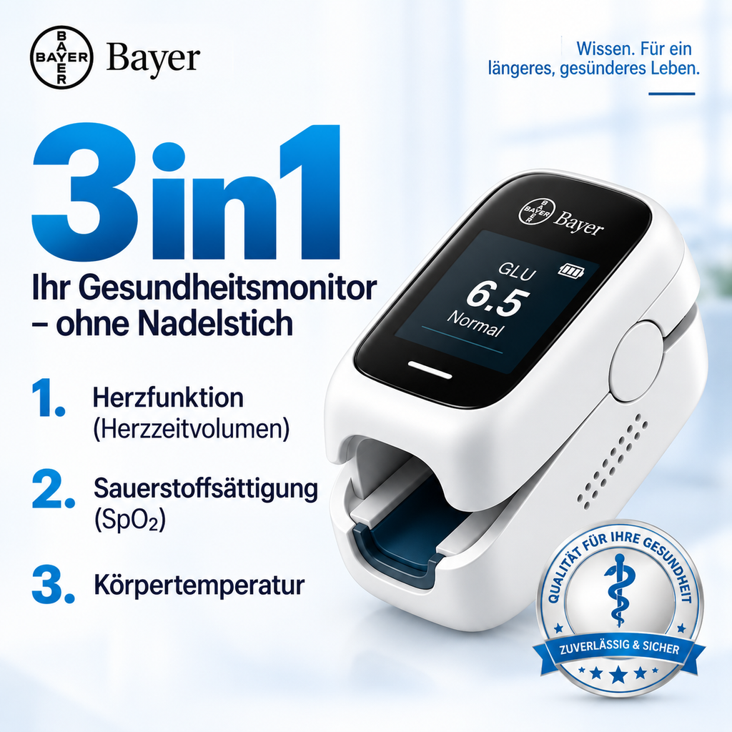 Bayer 12-in-1 Nicht-invasives Gesundheitsmessgerät für den Finger