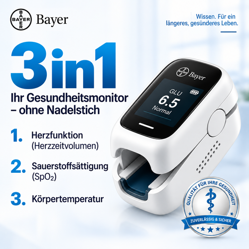 Bayer 12-in-1 Nicht-invasives Gesundheitsmessgerät für den Finger