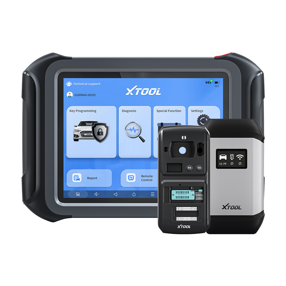 XTOOL X100 MAX Kfz Diagnosegerät mit KC501, Schlüsselprogrammierung, ECU-Codierung & bidirektionaler Diagnose