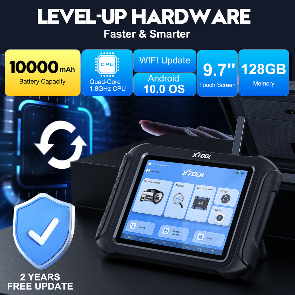 XTOOL X100 MAX Kfz Diagnosegerät mit KC501, Schlüsselprogrammierung, ECU-Codierung & bidirektionaler Diagnose